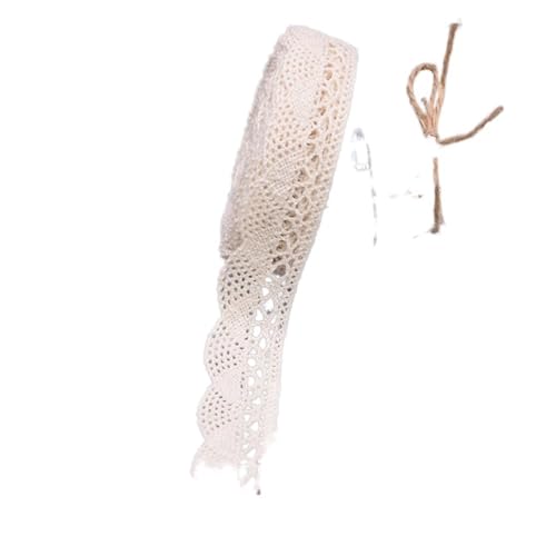 DQZRTUECA Weißes Spitzenbesatzband, 0,7–2,7 cm Breite, 4,5–9,1 m(10-width 2cm,10Yards) von DQZRTUECA