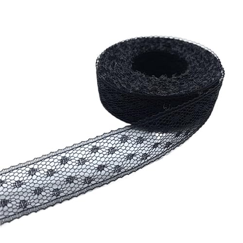 Lace Edging Trim Ribbon, Besticktes, beidseitiges Spitzenbesatzband, 4,5 m, 15 mm, for Nähen von Stoff, Rockzubehör, mehrfarbig(2) von DQZRTUECA