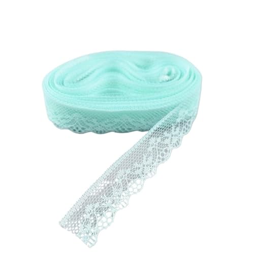 Lace Edging Trim Ribbon, Spitzenband 10 Yards 1,8 CM Mehrfarbig(Light Green) von DQZRTUECA