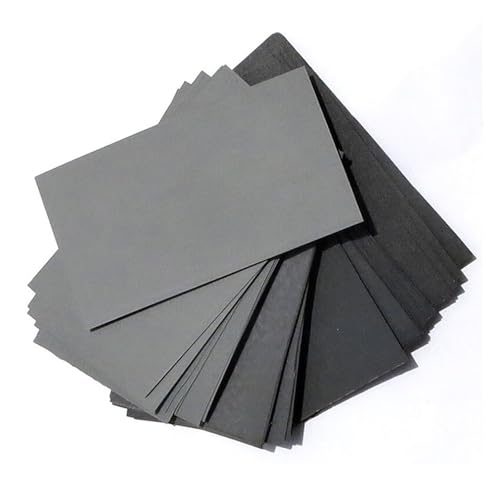 Nasses und trockenes Schleifpapier, 10 Stück Nass-Trocken-Schleifpapier 138 x 75 mm, mehrere Körnungen for Metall, Glas, Keramik, Holz, Wand(1500grit) von DQZRTUECA