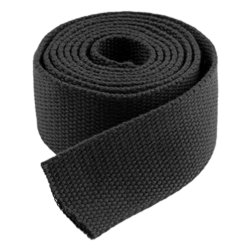 Nylon Gurtband Fischgrätenmuster, Baumwoll-Gurtband, 20–50 mm Breite, 4,5 Meter/Rolle, mehrfarbig, for Taschen, Outdoor, DIY-Ausrüstung, Reparatur(Black,50mm) von DQZRTUECA
