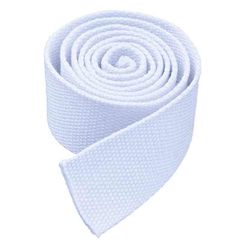 Nylon Gurtband Fischgrätenmuster, Baumwoll-Gurtband, 20–50 mm Breite, 4,5 Meter/Rolle, mehrfarbig, for Taschen, Outdoor, DIY-Ausrüstung, Reparatur(White,38mm) von DQZRTUECA