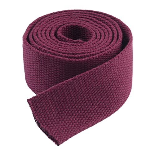 Nylon Gurtband Fischgrätenmuster, Baumwoll-Gurtband, 20–50 mm Breite, 4,5 Meter/Rolle, mehrfarbig, for Taschen, Outdoor, DIY-Ausrüstung, Reparatur(Wine Red,20 mm) von DQZRTUECA