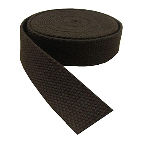 Nylon Gurtband Fischgrätenmuster, Baumwoll-Gurtband for Taschen, Leine, Kunsthandwerk, Zubehör, mehrfarbig, Größen variieren, 9 Meter(Coffee,50 mm) von DQZRTUECA