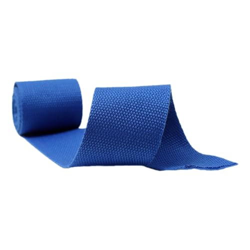 Nylon Gurtband Fischgrätenmuster, Gurtbänder aus Polyester-Baumwolle, 20–50 mm, mehrfarbig, 9 Meter/Rolle(Blue,25 mm) von DQZRTUECA