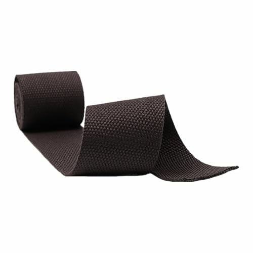 Nylon Gurtband Fischgrätenmuster, Gurtbänder aus Polyester-Baumwolle, 20–50 mm, mehrfarbig, 9 Meter/Rolle(Coffee,25 mm) von DQZRTUECA