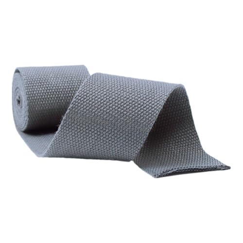 Nylon Gurtband Fischgrätenmuster, Gurtbänder aus Polyester-Baumwolle, 20–50 mm, mehrfarbig, 9 Meter/Rolle(Grey,38 mm) von DQZRTUECA