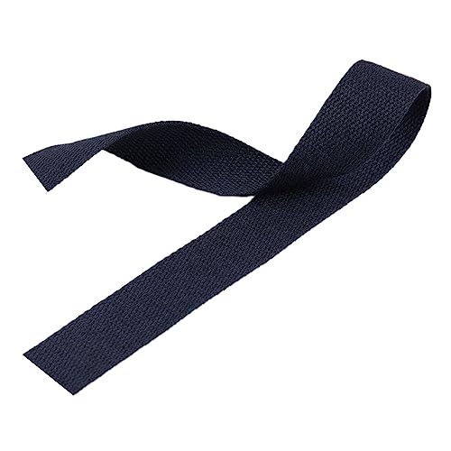 Nylon Gurtband Fischgrätenmuster, Gurtband aus Polyester-Baumwolle, 2,5 cm x 4,5–45 m, 1,3 mm Dicke, mehrfarbig, mehrere Größen(Dark Blue,50 yard) von DQZRTUECA