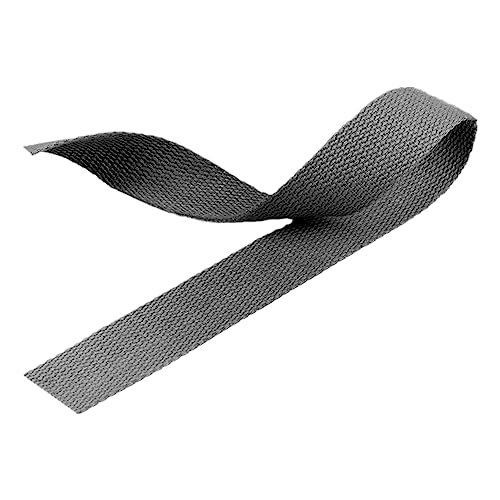 Nylon Gurtband Fischgrätenmuster, Gurtband aus Polyester-Baumwolle, 2,5 cm x 4,5–45 m, 1,3 mm Dicke, mehrfarbig, mehrere Größen(Grey,20 yard) von DQZRTUECA