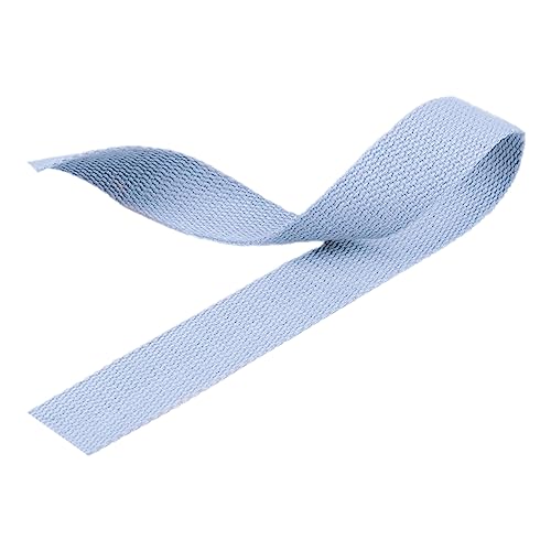 Nylon Gurtband Fischgrätenmuster, Gurtband aus Polyester-Baumwolle, 2,5 cm x 4,5–45 m, 1,3 mm Dicke, mehrfarbig, mehrere Größen(Light Grey,5 yard) von DQZRTUECA