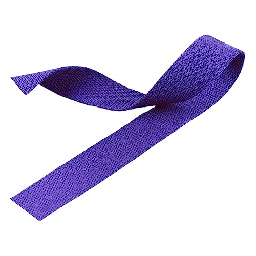 Nylon Gurtband Fischgrätenmuster, Gurtband aus Polyester-Baumwolle, 2,5 cm x 4,5–45 m, 1,3 mm Dicke, mehrfarbig, mehrere Größen(Purple,5 yard) von DQZRTUECA