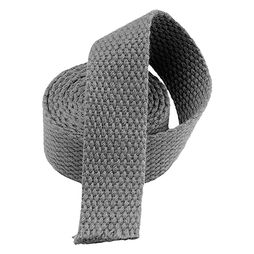 Nylon Gurtband Fischgrätenmuster, Gurtband aus Polyester-Baumwolle, 25 mm breit, mehrfarbig, 5–20 Yard(Grey,5 yard) von DQZRTUECA