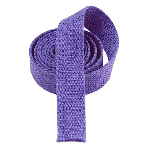 Nylon Gurtband Fischgrätenmuster, Gurtband aus Polyester-Baumwolle, 25 mm breit, mehrfarbig, 5–20 Yard(Purple,20 yard) von DQZRTUECA