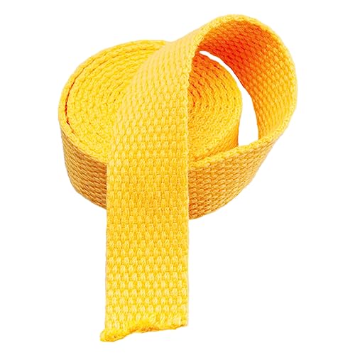 Nylon Gurtband Fischgrätenmuster, Gurtband aus Polyester-Baumwolle, 25 mm breit, mehrfarbig, 5–20 Yard(Yellow,10 yard) von DQZRTUECA