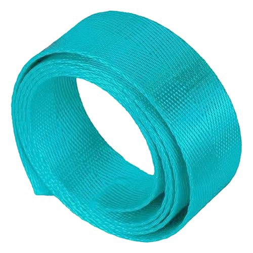 Nylon Gurtband Fischgrätenmuster, Nylon-Gurtband, 25 mm (1 Zoll) Breite, mehrfarbig, 5–20 Yard Länge, for Taschengurte, Basteln, Reparieren(Lake Blue,10 yard) von DQZRTUECA