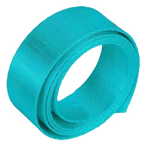 Nylon Gurtband Fischgrätenmuster, Nylon Gurtband 25mm 1 Zoll Fischgrätenband Multicolor 5/10/20 Yard DIY Basteln Reparatur(Aqua Blue,20 yard) von DQZRTUECA