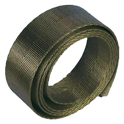 Nylon Gurtband Fischgrätenmuster, Nylon Gurtband 25mm 1 Zoll Fischgrätenband Multicolor 5/10/20 Yard DIY Basteln Reparatur(Army Green,5 yard) von DQZRTUECA