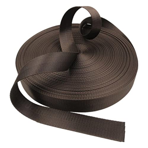 Nylon Gurtband Fischgrätenmuster, Nylon Gurtband 25mm 38mm Multicolor Mehrere Größen for Taschen Klettern DIY Outdoor Ausrüstung(Coffee,38mm/5 yard) von DQZRTUECA