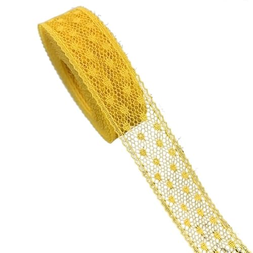 Retro-Schnitzbänder, 5er-Pack Spitzenbänder, 15 mm Breite, mehrfarbig, bestickter Besatz aus Polyester for Handarbeiten, DIY-Nähen(7) von DQZRTUECA