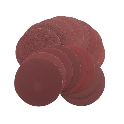 Schleifpapier-Scheiben, 4 Zoll Klett-Schleifscheiben 10er-Pack rund Körnung 40-2000 rot(40) von DQZRTUECA