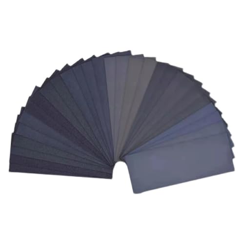 Schleifpapier-Scheiben, Schleifpapier 15er-Pack, Körnung 400–3000, 22,9 x 9,1 cm, for Schleifen von Holz und Polieren von Metall von DQZRTUECA