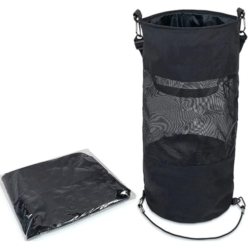 Tragbare Müllbeutel für Boote Outdoor-Boots-Müllbehälter, mittlerer Reifen, Netz-Müllbeutel, wiederverwendbarer Boots-Müllbehälter, Bootskabinen-Aufbewahrung für Männer, Frauen, Erwachsene, Boot von DQZSY
