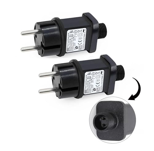2 Stück Transformateur LED CZJUTAI IP44 Alimentation pour éclairage de Noël – Prise européenne, Socle à vis, DC4.5V 1.35W 2 Stück Transformateur LED CZJUTAI IP44 Alimentation pour éclairage de Noël – Prise européenne, Socle à vis, DC4.5V 1.35W von DR. WATCH