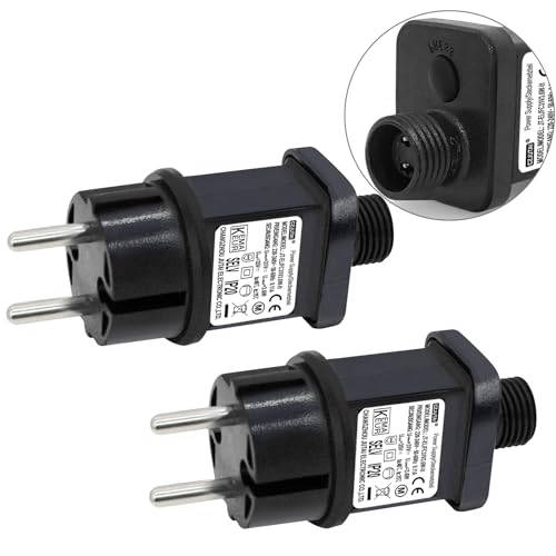 2 éléments LED-Netzteil – CZJUTAI JT-EL/FC31V3.6W Transformateur LED CZJUTAI IP44 - Zuverlässige Alimentation für Noël Beleuchtung mit Europäischer Steckdose (Socle à vis - Modus commuté)[G53D] von DR. WATCH