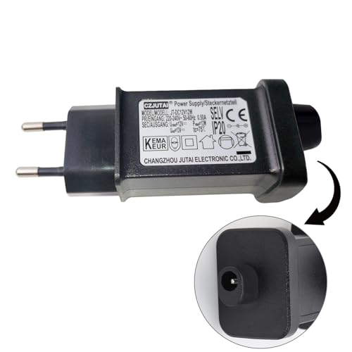 Transformateur LED CZJUTAI IP44 Alimentation pour éclairage de Noël – Prise européenne, Socle à vis, DC12V 12W [F3T2] von DR. WATCH