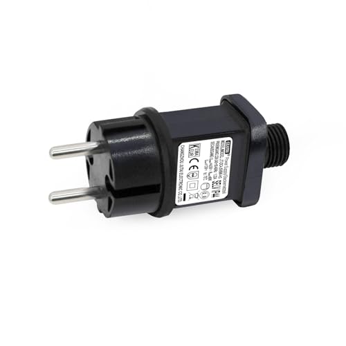 Transformateur LED CZJUTAI IP44 Alimentation pour éclairage de Noël – Prise européenne, Socle à vis, DC4.5V 6W [E260] von DR. WATCH
