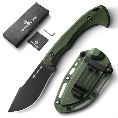 DRACHENADER L-Y Outdoor Messer Survival, Gürtelmesser 8, 8 cm Klingenlänge, 5Cr13MoV Edelstahl Full Tang, Feststehende Klinge mit ABS Scheide, Kein Feuerstahl, Klinge Schwarz + Grün Griff DRACHENADER L-Y Outdoor Messer Survival, Gürtelmesser 8, 8 cm Klingenlänge, 5Cr13MoV Edelstahl Full Tang, Feststehende Klinge mit ABS Scheide, Kein Feuerstahl, Klinge Schwarz + Grün Griff von DRACHENADER