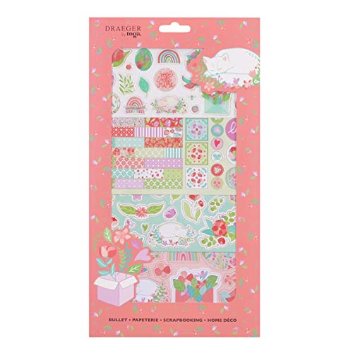 DRAEGER PARIS 1886 KTA006 Aufkleber, Papier, Rosa und Grün, 17 x 31 cm DRAEGER PARIS 1886 KTA006 Aufkleber, Papier, Rosa und Grün, 17 x 31 cm von DRAEGER