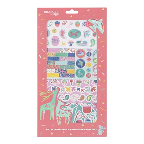 DRAEGER PARIS 1886 KTA008 Scrapbooking Aufkleber, Mehrfarbig, 17x31cm von DRAEGER