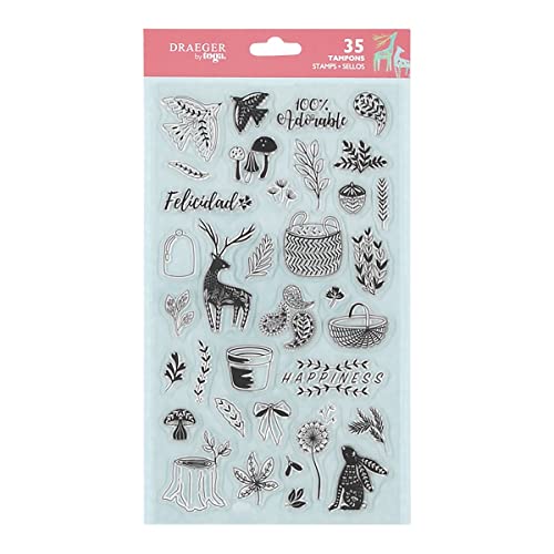 DRAEGER PARIS 1886 TPG54 Scrapbooking Stempel, Mehrfarbig, 17x31cm von DRAEGER