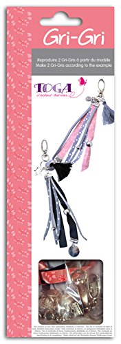DRAEGER PARIS 1886 Toga KR64 Kit 2 Grigris Bänder Silber/rosa/grau 8 x 24,5 x 2 cm DRAEGER PARIS 1886 Toga KR64 Kit 2 Grigris Bänder Silber/rosa/grau 8 x 24,5 x 2 cm von Toga
