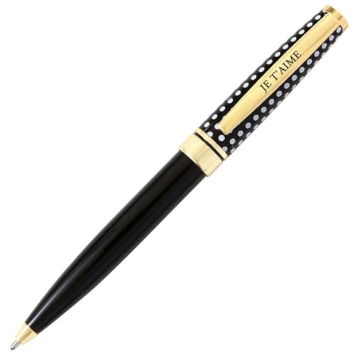 Die carterie 76000711 Kugelschreiber Einziehbar Serie Black & Gold mit Botschaft auf Clip Ich liebe dich Die carterie 76000711 Kugelschreiber Einziehbar Serie Black & Gold mit Botschaft auf Clip Ich liebe dich von DRAEGER