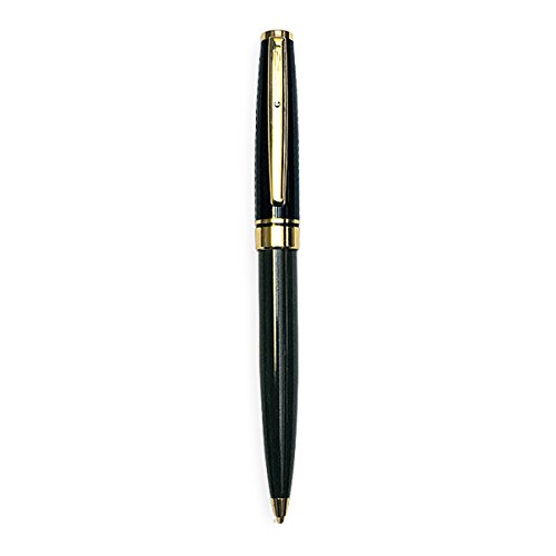 Die carterie 76000793 Kugelschreiber Einziehbar Serie Black & Gold mit Botschaft auf Clip G von DRAEGER PARIS 1886