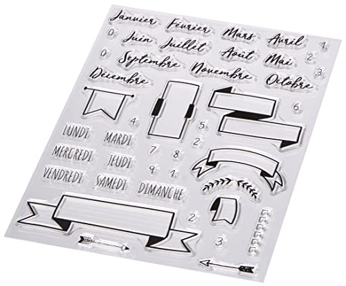 Draeger Paris 1886 Bullet Journal Stempel aus Silikon, transparent, 14 x 18 cm von Toga