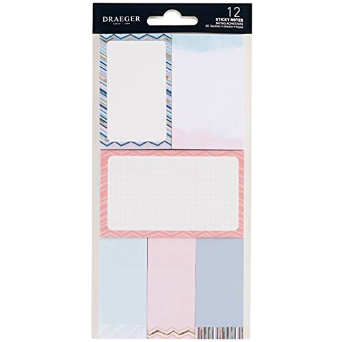 Draeger Paris - Sticky Notes Pastellblöcke, 12 Stück von DRAEGER