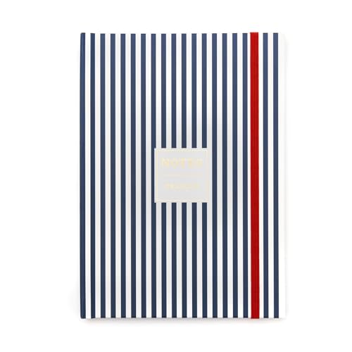 DRAEGER PARIS 1886 - Kleines Notizbuch 15 x 21 cm – Notizbuch gestreift – 60 Blatt und 181 Seiten – FSC Papier – Notizen, Ideen & Organisation von DRAEGER