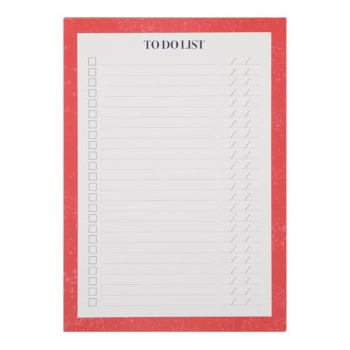 Draeger Paris Notizblock To do List A5 rot von DRAEGER