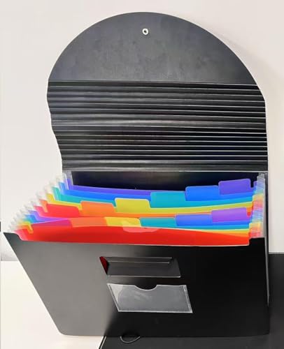 Fächermappe A4 - Schwarz - 12 Fächer von DRAW IN STYLE
