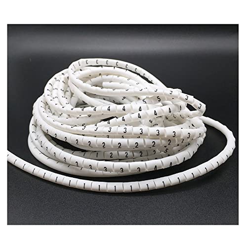 1000 Stück Schrumpfkabelmarkierungen 0–9 (1–16 mm) – 2:1 Schrumpfung for die Kabelorganisation(100 each for 3mm 0-9) von DRDQFF