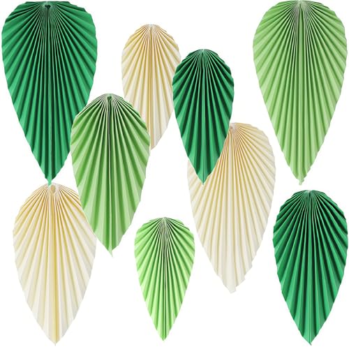 9 Stück Papier Blätter Deko – Tropische Hängedeko für Hawaii Party, Dschungel Geburtstag, Sommerparty, Gartenparty, Poolparty, Boho Hochzeit, Taufe, Babyparty, Konfirmation, Schützenfest 9 Stück Papier Blätter Deko – Tropische Hängedeko für Hawaii Party, Dschungel Geburtstag, Sommerparty, Gartenparty, Poolparty, Boho Hochzeit, Taufe, Babyparty, Konfirmation, Schützenfest von DREAMENG