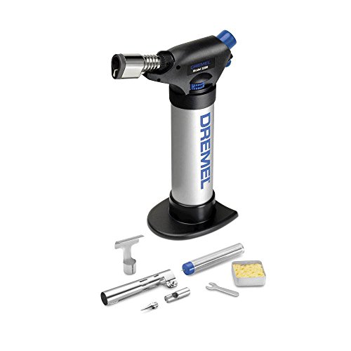 Dremel 2200 VersaFlame Multifunktionaler Butangas-Brenner - Butangas-Lötlampe, Gasbrenner und Löt-Set (mit 4 Zubehören zum Löten, Schrumpfen, Schweißen, Flambieren) von DREMEL