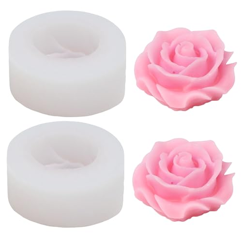 DRERIO 2 Stück Kerzenform Silikon Rosen Kerzen Gießen Formen Klein, Kerzen Silikonformen 3D Silikonform Kerzen Blumen Kerzengießformen für DIY Seife, Schokolade, Eiscreme,Harz DRERIO 2 Stück Kerzenform Silikon Rosen Kerzen Gießen Formen Klein, Kerzen Silikonformen 3D Silikonform Kerzen Blumen Kerzengießformen für DIY Seife, Schokolade, Eiscreme,Harz von DRERIO