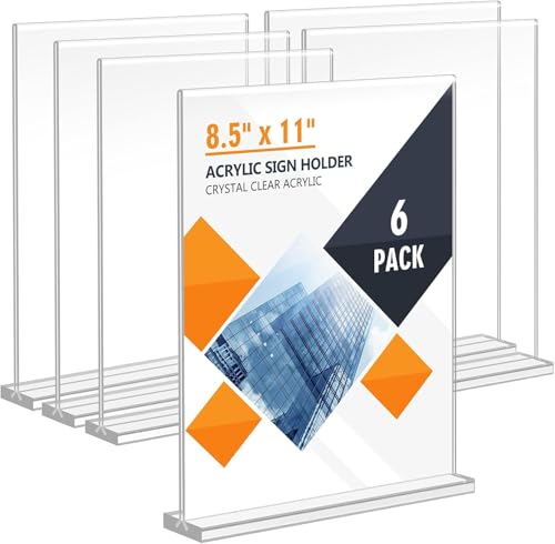 DRERIO 6 Pack klar Acryl Blatt mit Halter Basis (A5) von DRERIO