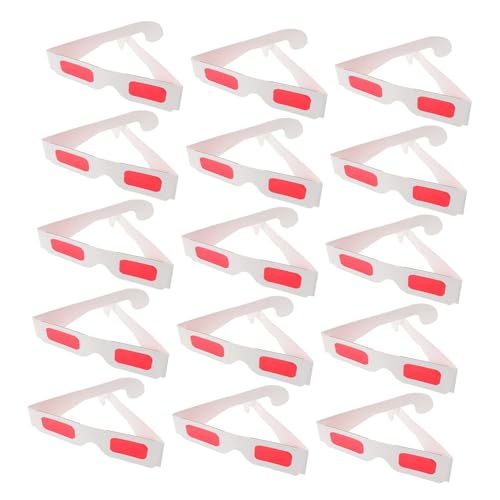 DRESSOOS 50 Stück 3D-Brillen Rot Bequem Für Längeres Tragen Bei Veranstaltungen Und Partys DRESSOOS 50 Stück 3D-Brillen Rot Bequem Für Längeres Tragen Bei Veranstaltungen Und Partys von DRESSOOS