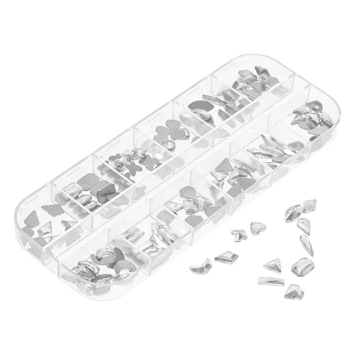DRESSOOS 1 Box Bastel Strasssteine, Nagel Edelsteine ​​Und Strasssteine, Diamanten Für Nägel, Nagel Anhänger Für Strasssteine, Strass Kleber Für Nägel, Edelsteine ​​Zum Basteln, Kristalle von DRESSOOS