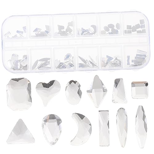 DRESSOOS 1 Box DIY Diamant Nagelkunst Set, Nagel Strasssteine, Maniküre Zubehör, Dekorativer Anhänger Für Nägel, Party, DIY Nagel Anhänger, Mädchen, DIY Nagel Anhänger, DIY Anhänger Für von DRESSOOS